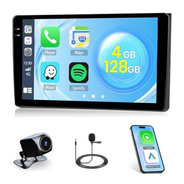 Imagem de Rádio 4+128G para Audi A4 S4 RS4 2002-2008, tela sensível ao toque de 9 polegadas para kit de rádio Audi A4 com CarPlay sem fio/Android Auto, WiFi de 5 GHz, Bluetooth 5.0, EQ, navegação GPS, 1280 x