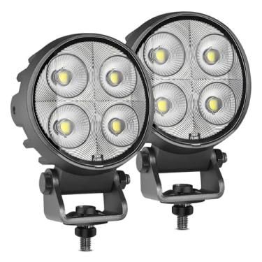 Imagem de Lumimotor Cápsulas redondas de LED, farol de neblina off-road de 180° com conector DT à prova d'água para caminhão, trator UTV, ATV, escavadeira, escavadeira, carrinho de golfe