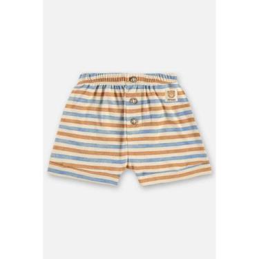 Imagem de Short em Suedine para Bebê Menino Up Baby, Marrom, M