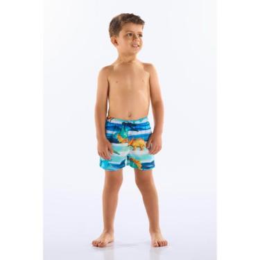 Imagem de Shorts Infantil Masculino Microfibra Up Baby, Azul, 6