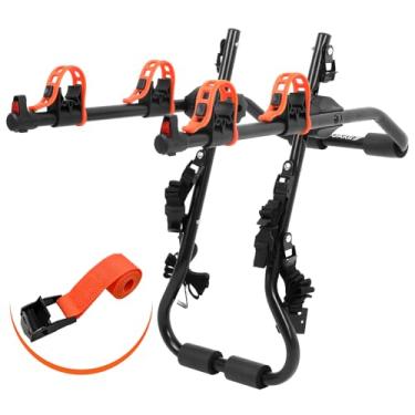Imagem de Soarify Suporte para porta-malas Sports Deluxe para 2 bicicletas, modelo SY-Trunk-BR, preto + laranja