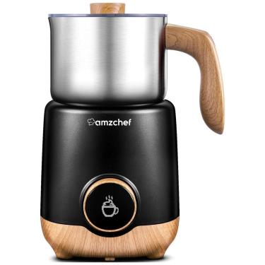 Imagem de Espumador e Aquecedor 8 em 1 AMZCHEF 550W, Jarro Inox 600ml, para Preparar Latte, Cappu...