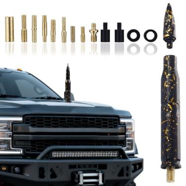 Imagem de Antena de carro colorida céu estrelado, aparência recém-projetada, substituição de antena Bullet adequada para Ford F150 F250 F350 RAM 1500 2500 GMC Denali Chevy Pick-up