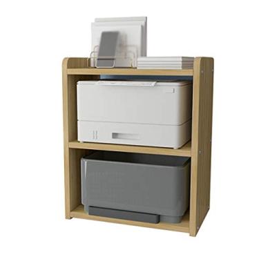 Imagem de Suporte de impressão, suporte de impressora de mesa, rack de máquina de fax de 3 camadas para escritório, sala de estar, armazenamento, sala de estudo, estante tamanho: 45 × 30 × 60 cm mesa de