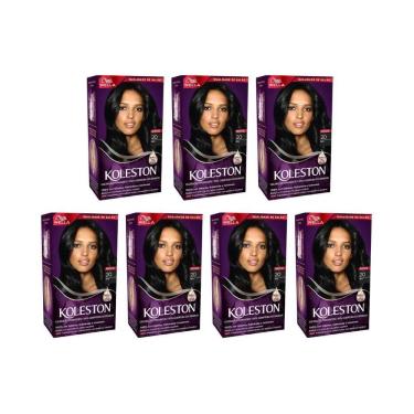 Imagem de Coloraçao Koleston 20 Preto Wella - Kit C/7Un
