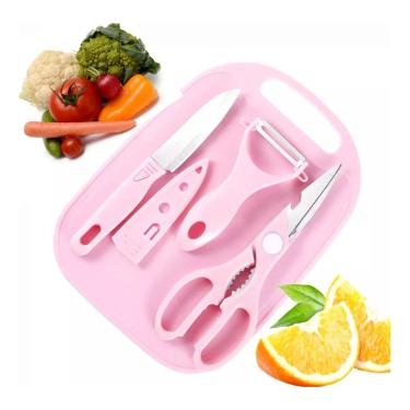 Imagem de Conjunto 4 Peças De Utensílios De Cozinha Rosa