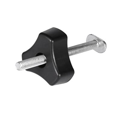 Imagem de ZJchao Braçadeiras para Pista T, Braçadeiras para Carpintaria, Anodizadas Resistentes, Ferramenta para Marcenaria M8, Slot T, Ferramenta para Trabalhar Madeira (Parafuso T + alça de plástico M8)