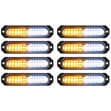 Imagem de Luzes estroboscópicas ASPL Ultra Slim 12 LED para caminhões (vermelhas