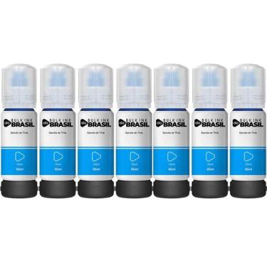 Imagem de Kit 7 Refil De Tinta Para Epson T544 L3150 L3250 L3110 L5190 - Bulk In