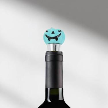 Imagem de Generic 1 peça de rolha de garrafa em tom prateado rosa silicone anel de liga de alumínio TPE resina azul amarelo tom prata 8,6 x 3,2 x 3,2 cm