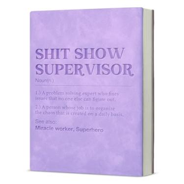Imagem de Caderno engraçado de supervisor, diário de apreciação, presente para chefe de gerente, caderno de redação de definição de supervisor, roxo
