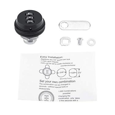 Imagem de Fechadura de armário de came de combinação de código de liga de zinco digital, forte seguro, 100 combinações de números, para armários, caixas de ferramentas, gavetas