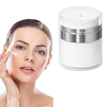 Imagem de Frasco de creme a vácuo, bomba sem ar, recipiente de viagem recarregável para loção e cuidados com a pele, frasco cosmético à prova de vazamento, 30 g