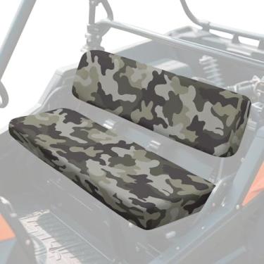 Imagem de Pensura Capa de assento Mule com estampa de camuflagem universal para Kawasaki Mule 3000 3010 3020 UTV Capa de assento dianteiro Proteção de lama/sujeira Acessórios UTV para todas as estações