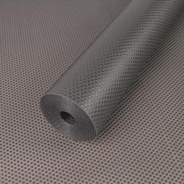 Imagem de FLPMIX Forro de armário transparente de 50 polegadas: tapete impermeável para cozinha embaixo da pia - forro de gaveta grande não adesivo de 50,8 cm x 25' para prateleira de despensa de banheiro cinza