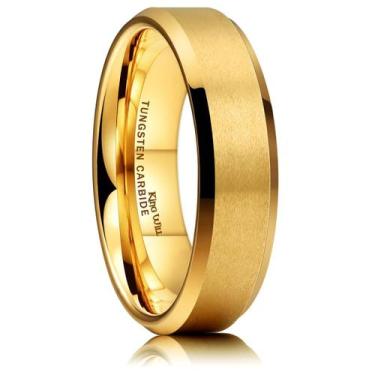 Imagem de Aliança de casamento King Will GLORY 6 mm de carboneto de tungstênio e
