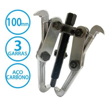 Imagem de Saca Polias Rolamentos Engrenagem 3 Garras 4pol 100mm Aço Forjado - Ed