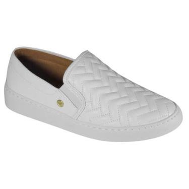 Imagem de Tênis Vizzano Slip-on Slipper Calce Fácil Feminino 1214.1010, Branco, 