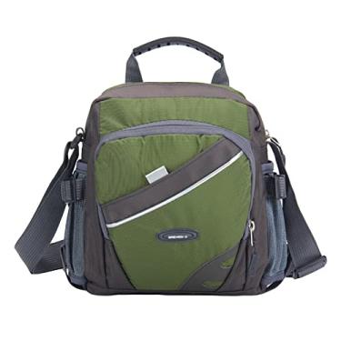 Imagem de Novo unináilon crossbody saco à prova dágua contraste cor zíper multi-bolsos casual esporte ao ar livre pequs sacos de ombro bolsa