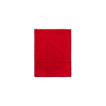 Imagem de Manta Cueiro Bebê Malha com Pompom 70x80cm - Lace Brazil, Vermelho