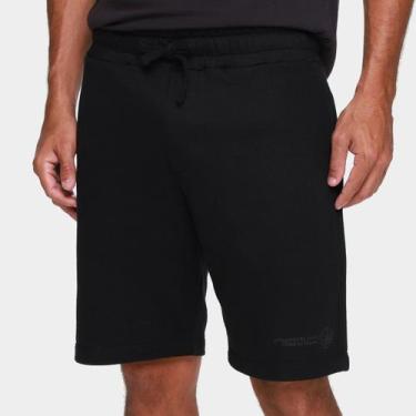 Imagem de Bermuda Moletom Ellus Masculina, Preto, M