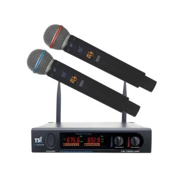 Imagem de Microfone Duplo Sem Fio TSI-1200 Uhf 96 Canais