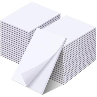 Imagem de Bloco de notas 10 x 15 cm, pacote com 36 blocos pequenos, blocos de notas para servidor, blocos de raspadinhas, 10 x 15 cm, papel branco, 50 folhas por bloco de notas em branco, 10 x 15 cm, mini