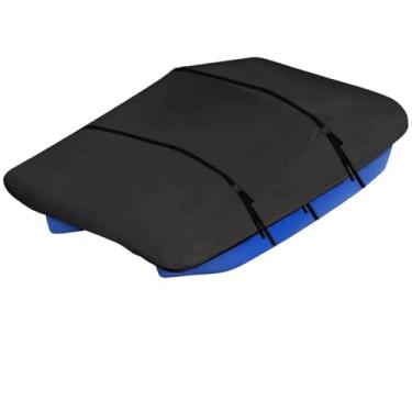 Imagem de LUMINFLY Com cordão, adequado para barco a remo para 3 ou 5 pessoas, capa impermeável para barco resistente 20D, protetor de barco à prova de rasgos com orifícios de ventilação, capa de barco a pedal