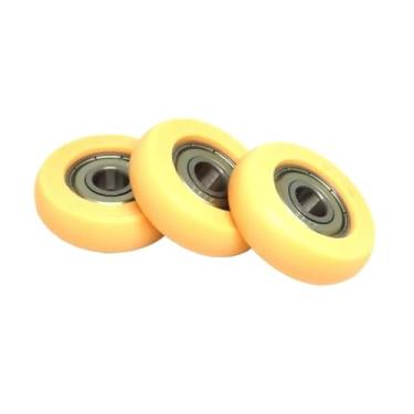 Imagem de 4 peças de diâmetro externo 36 mm roda de máquina de remo BSR60836-10 POM rolo de assento para máquina de remo 8 x 36 x 10 mm rolamento revestido de plástico redondo