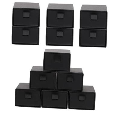 Imagem de BSNANCA Caixa de joias com gaveta, 12 peças, caixas de joias e organizadores, brincos de ornamento para mulheres, brinco de argola, estojo de joias, estojo de joias, anel de papelão, tênis