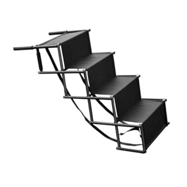 Imagem de Generic Rampa para Cães com Capacidade de 165 Libras, Dobrável E com 4 Degraus, Preto sem padrão