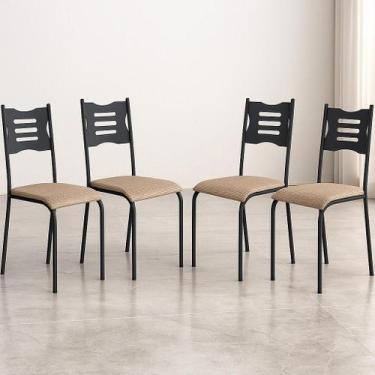 Imagem de Kit 4 Cadeiras de Cozinha Sala Jantar Varanda Sala de Estar Epoxi 542.