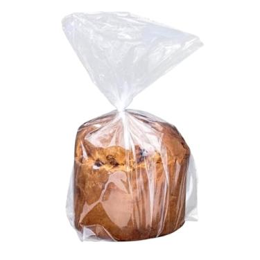 Imagem de 50 Sacos para Panetone Natal Incolor Poli 100g (13.5x22.5cm)