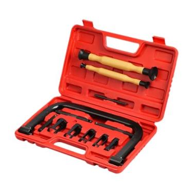 Imagem de Generic Kit com 12 compressores de molas de válvulas para motores pequenos e ferramentas de fixação de molas com grampo tipo C para automóveis.