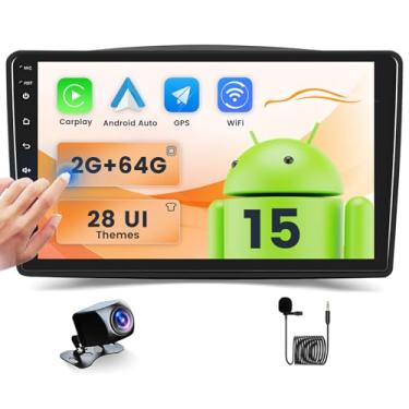 Imagem de Estéreo automotivo Android de 2 + 64 GB para Toyota Sienna 2004-2010 sem fio, tela sensível ao toque, rádio automotivo Android, GPS Navi, WiFi, receptor de áudio Bluetooth, rádio FM RDS, SWC, câmera