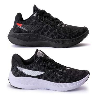 Imagem de Kit 2 Tenis Masculino Esportivo Leve Conforto Modelo Running Academia 