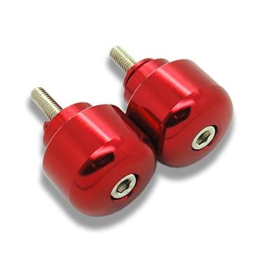 Imagem de [GT-Speed] Compatível/Substituição para Barras de Motocicleta CNC Vermelhas Extremidades 7/20.3 cm Punhos de Guidão, Compatível com Honda (Leia a descrição do produto para especificações do modelo e