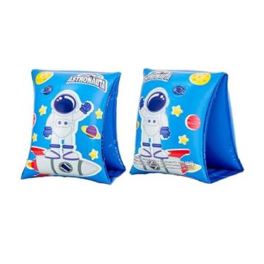 Imagem de Bóia de Braço Infantil Astronauta 25x15 Inflável Para Natação e Piscina Premium