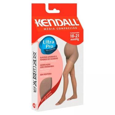 Imagem de Meia Calça Kendall Gestante Média Compressão S/Ponteira Mel G