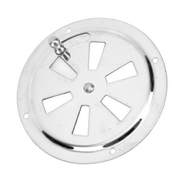 Imagem de Yosoo Health Gear Tampa de Ventilação Redonda de Aço Inoxidável Marinho de 4 Polegadas - Grade de Ventilação de Ar Ajustável para Barco e Casa