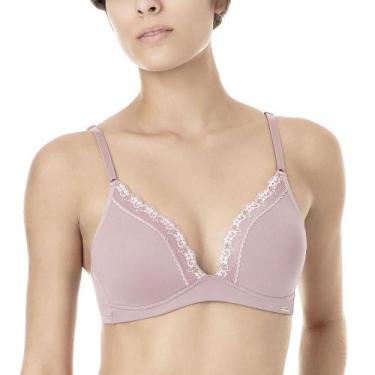 Imagem de Sutiã Com Bojo e Renda Love Secret 816103 Micromodal, Preto, 42