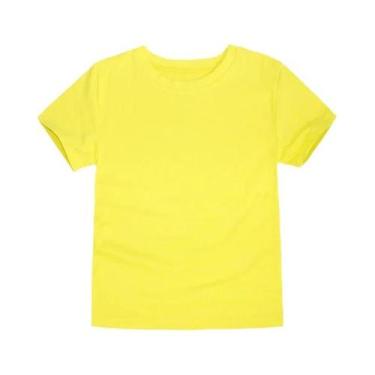 Imagem de Camisetas Clássicas De Algodão Brancas E Pretas Para Meninos E Meninas