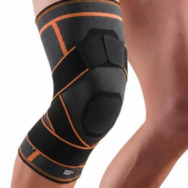 Imagem de Joelheira Compressão Ortopédica Ajustável MBFit -, Laranja