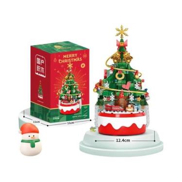 Imagem de Mini Árvore De Natal Para Adultos Caixa De Música Do Papai Noel Modelo