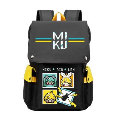 Imagem de Mochila escolar Hatsune Miku Anime para escola 32x18x42cm