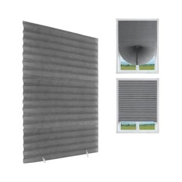 Imagem de Persianas Plissadas Autoadesivas Cortinas Dobráveis Não Tecidas Para M