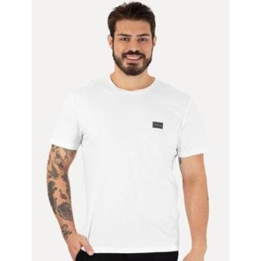 Imagem de Camiseta Calvin Klein Jeans Masculina Dark Square Branca-Masculino