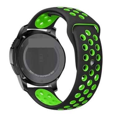 Imagem de BDNJN Pulseira de silicone para Galaxy Watch 3 de 20 mm e 22 mm de 45 mm/42 mm/Active-2 Gear S3 Frontier para Huawei GT/2/2e de 46 mm, 22mm watch band, Ágata