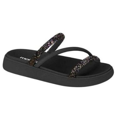 Imagem de Sandália Chinelo Moleca Flatform Tiras Glitter 5469 121 3/39-Feminino