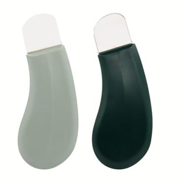 Imagem de 2 ferramentas de remoção de cravos, remoção de cravos de nariz, ferramenta de limpeza de beleza e cuidados com a pele (verde)